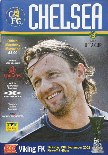 Chelsea v Viking FK, UEFA Cup (2002, Sept 19th)