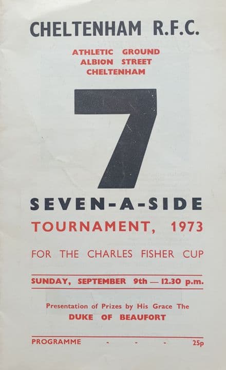 Cheltenham 7-a-side Tournament (1973, Sep 9th)