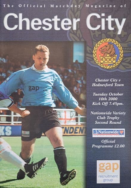 Chester v Hednesford Town, Nationwide Trophy (2000, Oct 10th)