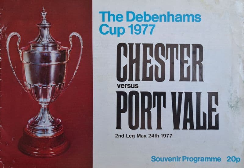 Chester v Port Vale, Debenhams Cup (1977, May 24th)