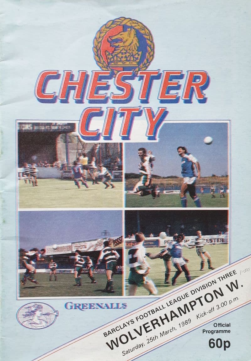 Chester v Wolves, Div 3 (1989, Mar 25th)