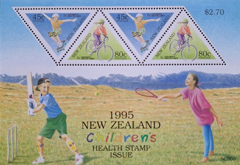 Children's Health (1995) New Zealand Commemorative Stamp Sheet