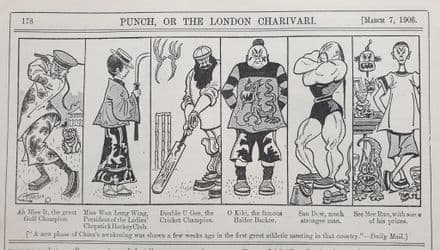 Chinese Sports Cartoon (Punch, 1906 Mar 7)
