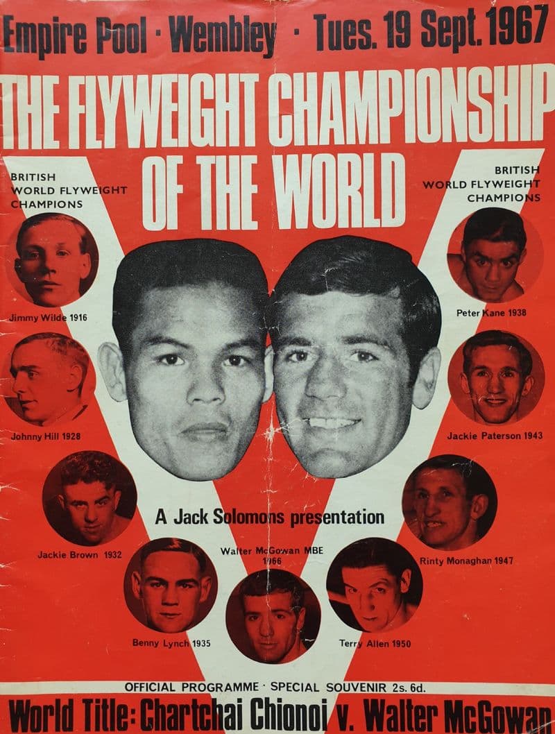 Chionoi v McGowan, Flyweight World Championship (1967, Sept 19th)