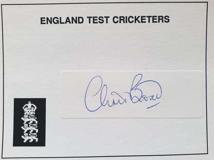Chris Broad Autograph