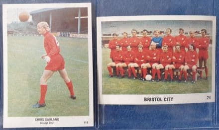 Chris Garland & Bristol City (Football Swap Cards)