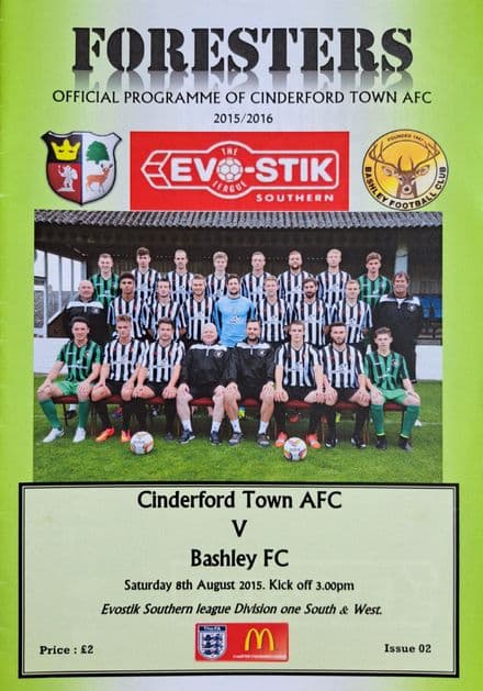 Cinderford Town v Bashley, Evo-Stik Lge (2015, Aug 8th)