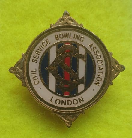 Civil Service Bowling Association London Pin Badge