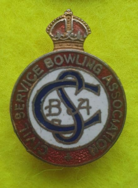 Civil Service Bowling Association Pin Badge