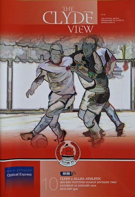 Clyde v Alloa Athletic (2010, Jan 16th)