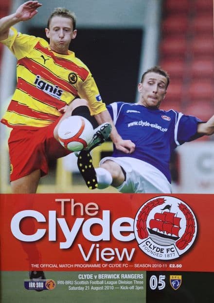 Clyde v Berwick Rangers (2010, Aug 21st)