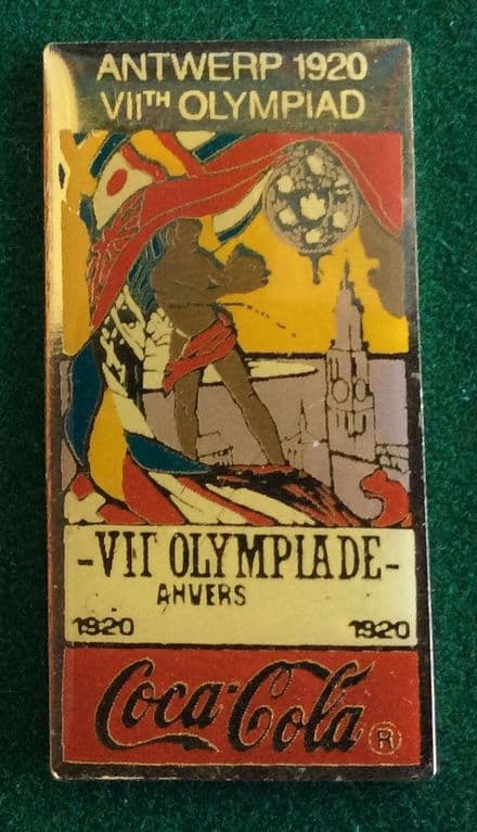 Coca Cola Antwerp 1920 Olympic Badge