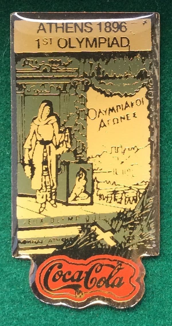 Coca Cola Athens 1896 Olympic Badge