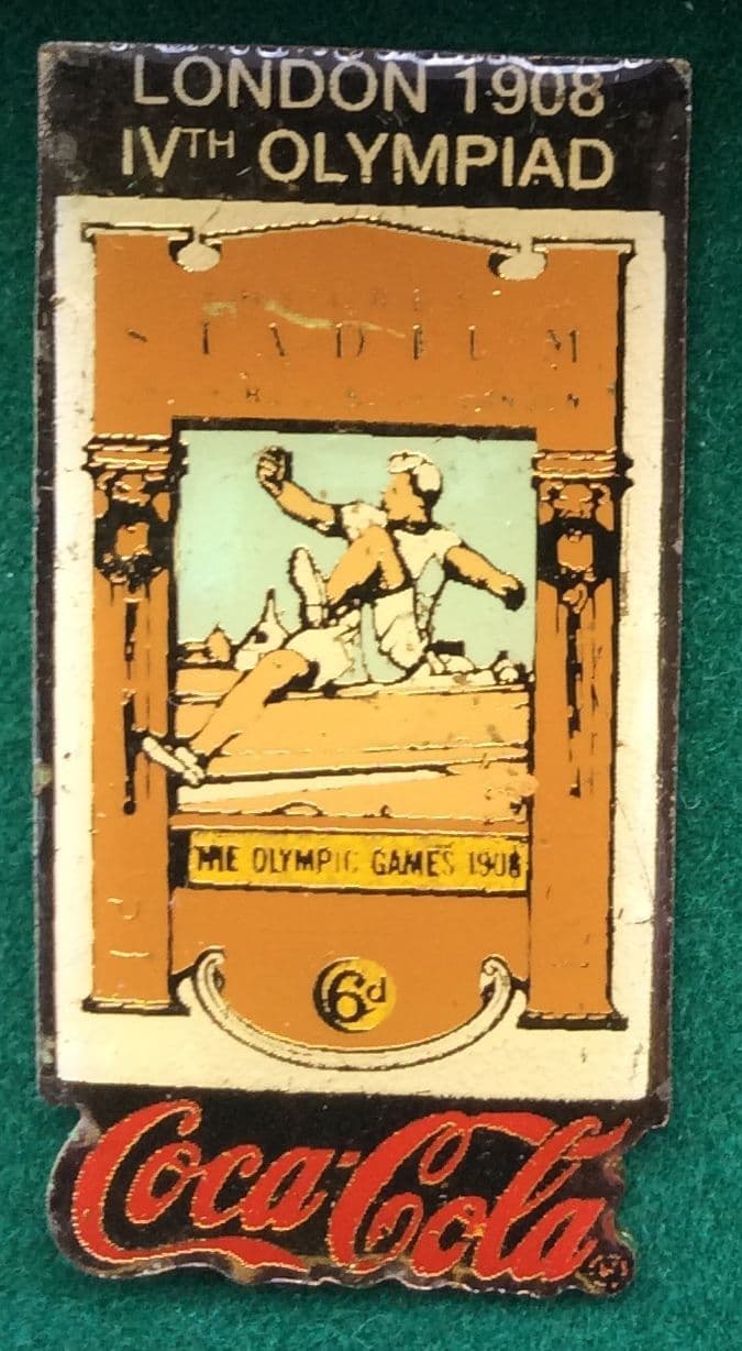 Coca Cola London 1908 Olympic Badge