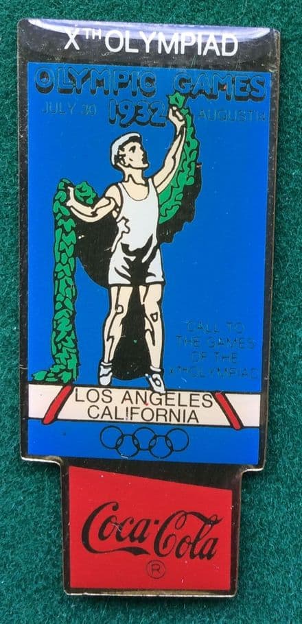 Coca Cola Los Angeles 1932 Olympic Badge