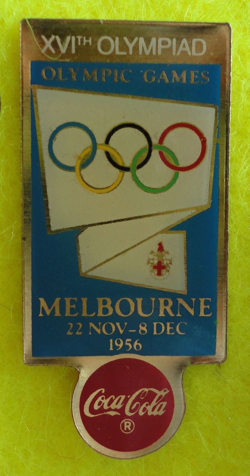 Coca Cola Melbourne 1956 Olympic Badge