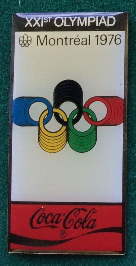 Coca Cola Montreal 1976 Olympic Badge