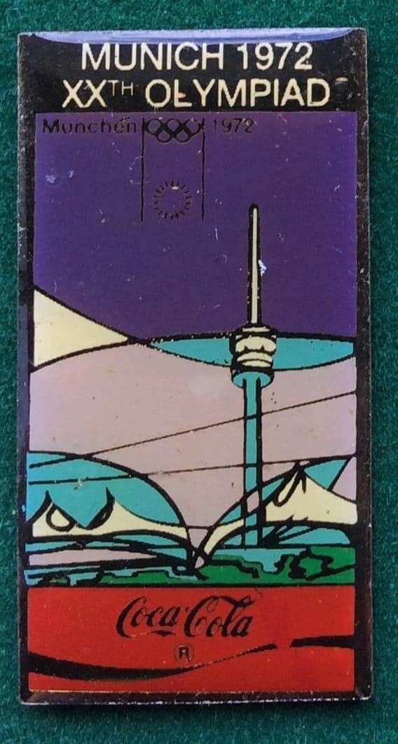 Coca Cola Munich 1972 Olympic Badge
