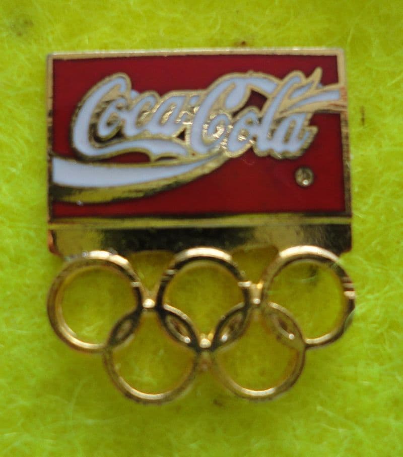 Coca Cola Olympic Rings Badge