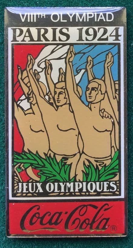 Coca Cola Paris 1924 Olympic Badge