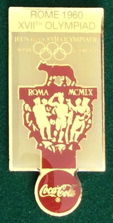 Coca Cola Rome 1960 Olympic Badge