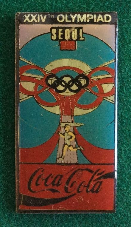 Coca Cola Seoul 1988 Olympic Badge