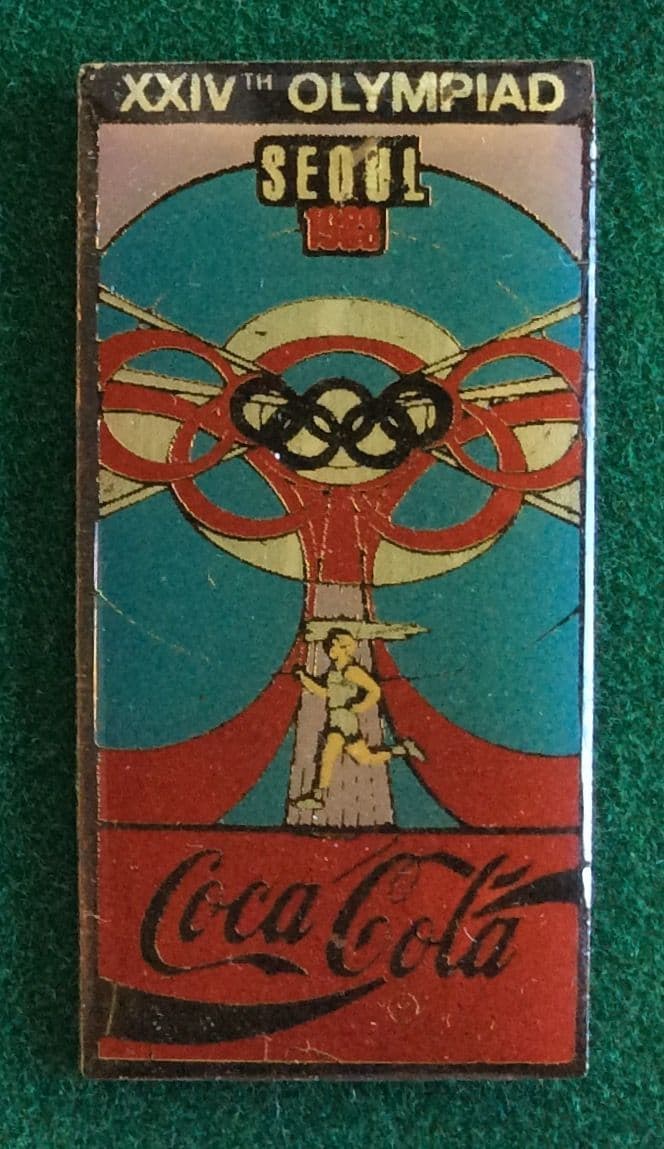 Coca Cola Seoul 1988 Olympic Badge