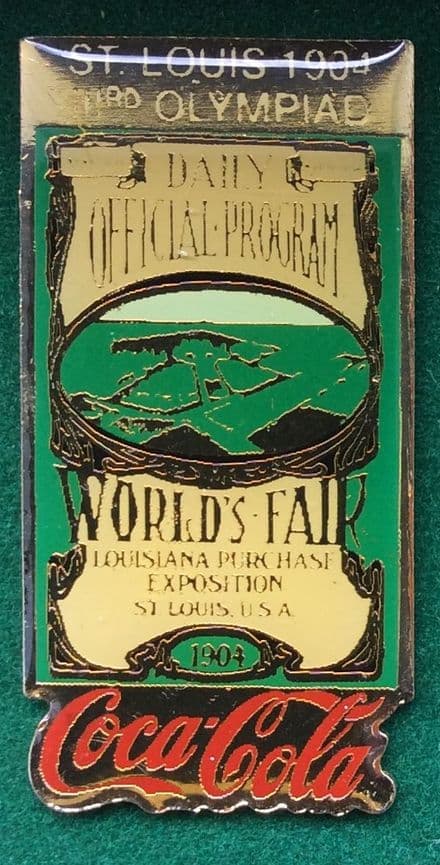 Coca Cola St Louis 1904 Olympic Badge