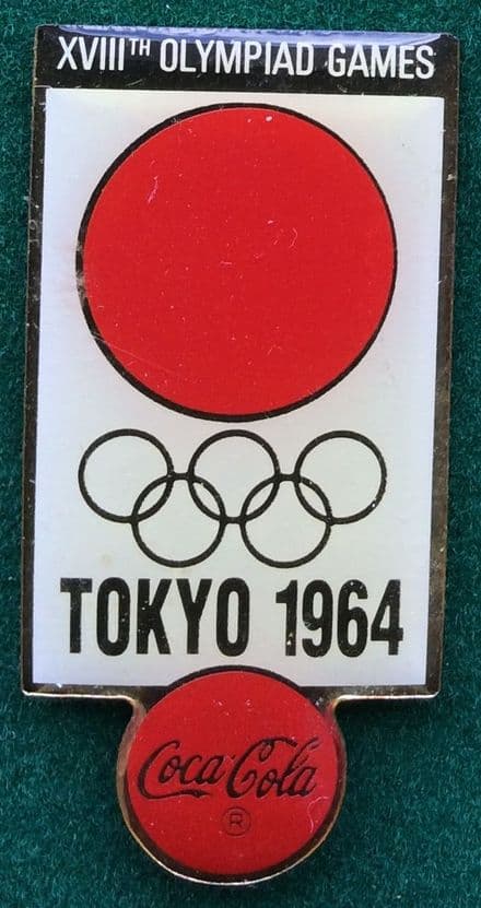 Coca Cola Tokyo 1964 Olympic Badge