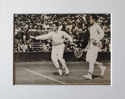 Cochet & Brugnon Press Photo (Wimbledon, 1926)