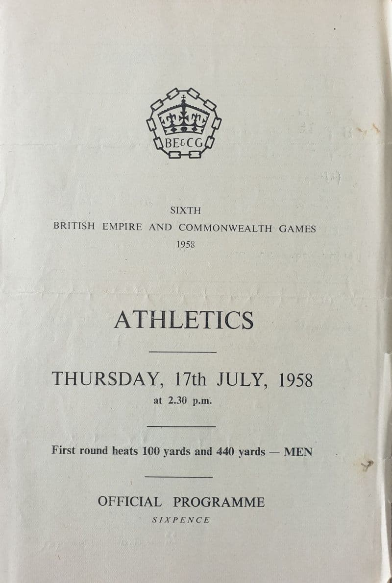 Commonwealth Games Athletics (1958, Jul 17th)