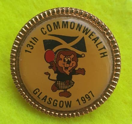 Commonwealth Games Table Tennis Badge (Glasgow, 1997)