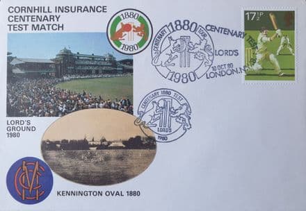 Cornhill Centenary Test Match 1980 FDC