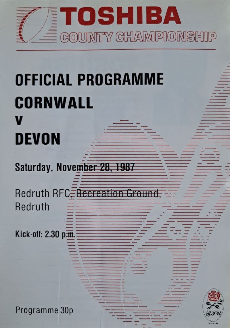 Cornwall v Devon (1987, Nov 28th)