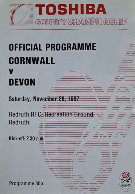 Cornwall v Devon (1987, Nov 28th)
