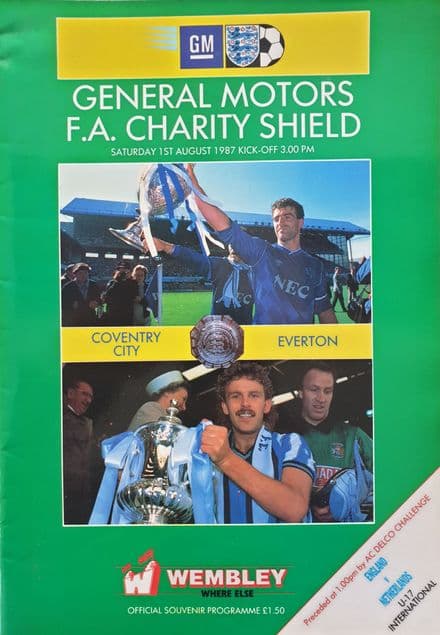 Coventry City v Everton, Charity Shield (1987, Aug 1st)