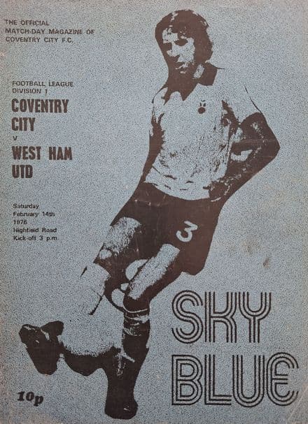 Coventry City v West Ham, Div 1 (1976, Feb 14th)