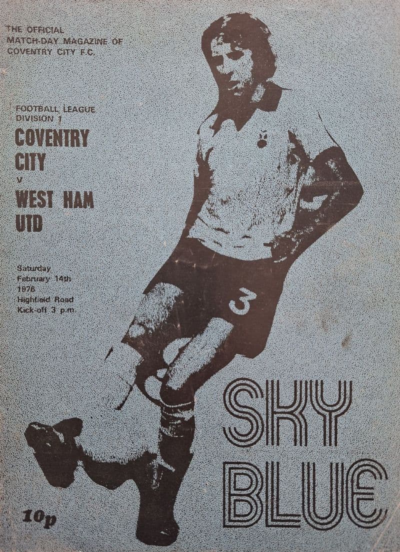 Coventry City v West Ham, Div 1 (1976, Feb 14th)