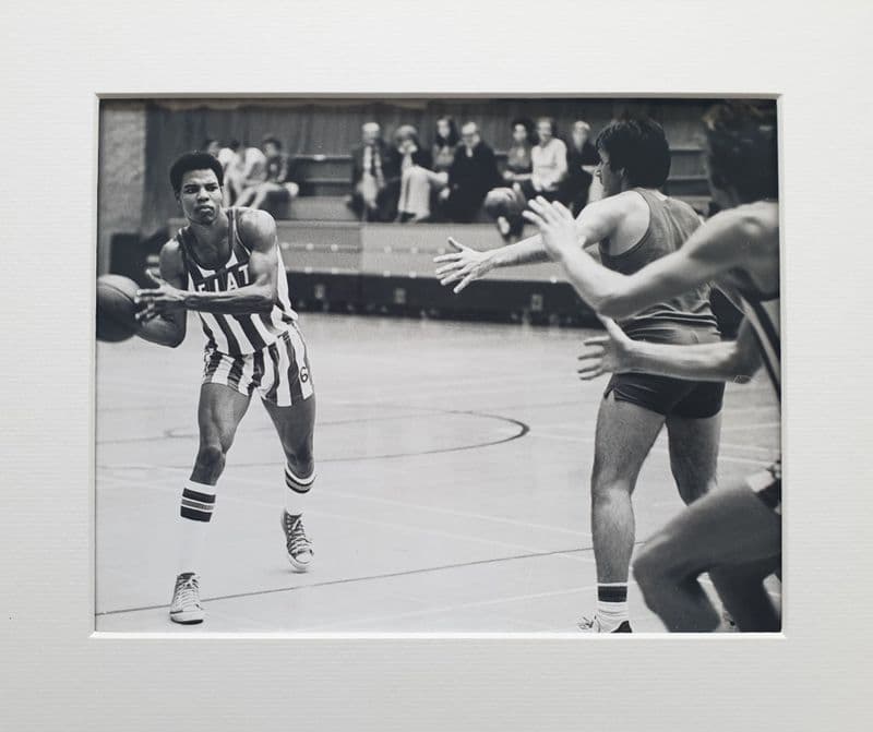 Coventry Team Fiat Large Black and White Photo