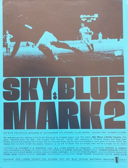 Coventry v Derby, Lge Cup (1970, Oct 27th)