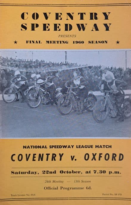 Coventry v Oxford (1960, Oct 22nd)