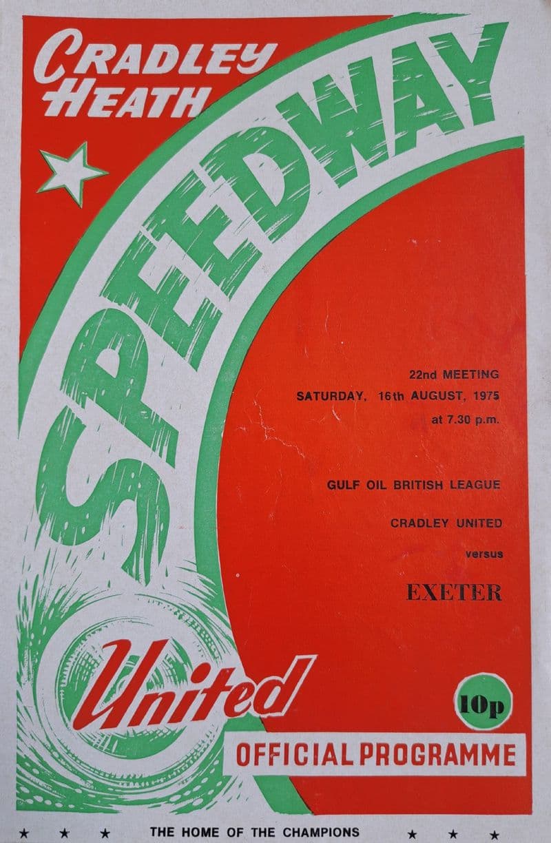 Cradley Heath v Exeter Falcons (1975, Aug 16th)