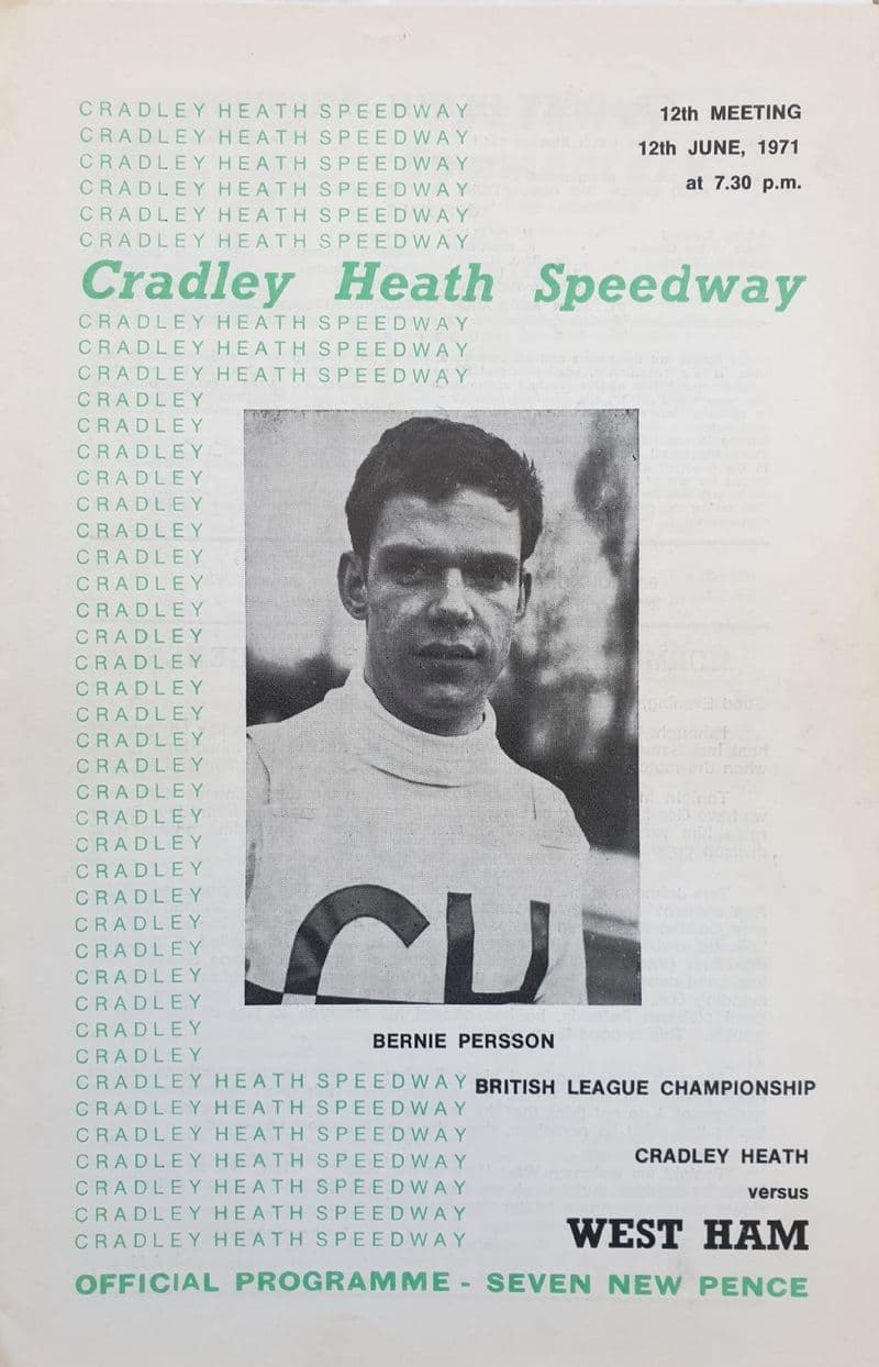 Cradley Heath v West Ham Hammers (1971, Jun 12th)