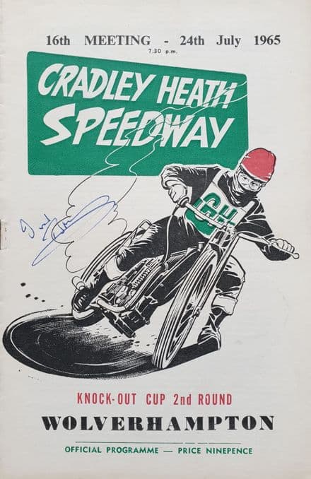 Cradley Heath v Wolverhampton (1965, Jul 24th) SIGNED