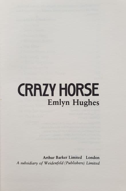 Crazy Horse by Emlyn Hughes