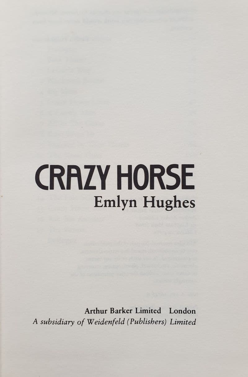 Crazy Horse by Emlyn Hughes