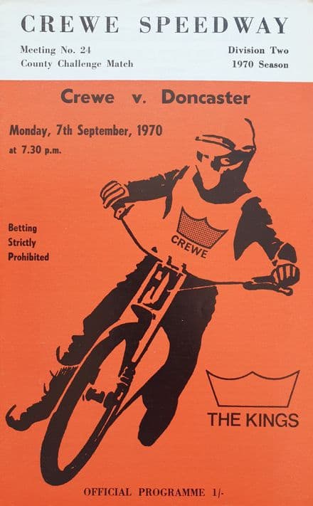 Crewe v Doncaster (1970, Sep 7th)