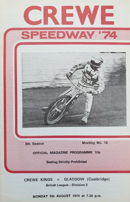 Crewe v Glasgow Coatbridge (1974, Aug 5th)