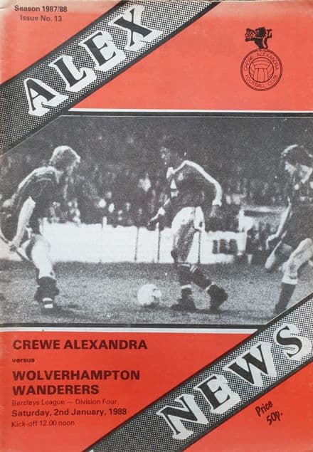 Crewe v Wolves, Div 4 (1988, Jan 2nd)