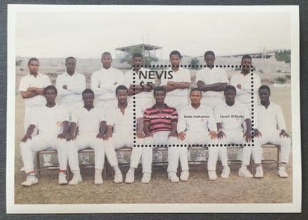 Cricketers - Arthurton, Willett & Williams (1997) Nevis Commemorative Stamp Sheet